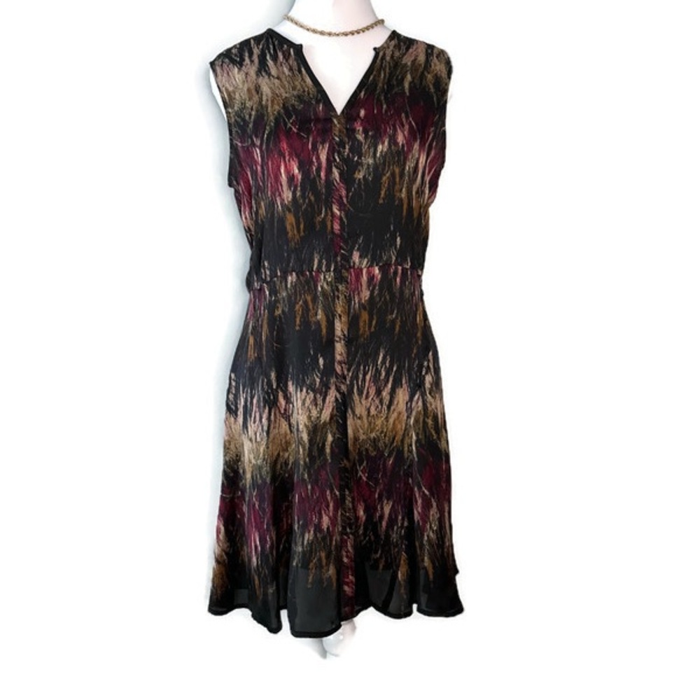 Elegant Multicolor Sleeveless Dress